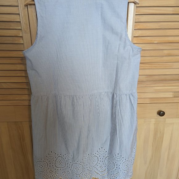 Robe d'été très féminine rayée bleue et blanche - Picture 2 of 4